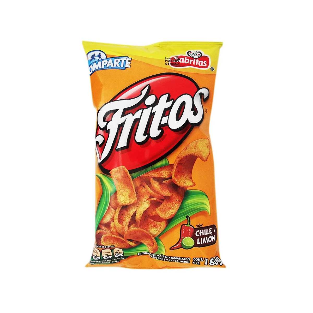 Fritos Chile Y Limon Bolsa Grande Los Compadres Distributor
