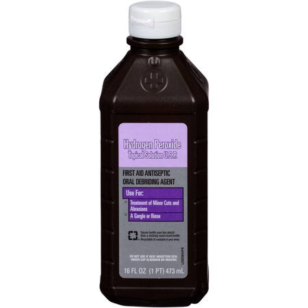 Agua Oxigenada/Hydrogen Peroxide 16oz (sold by each)