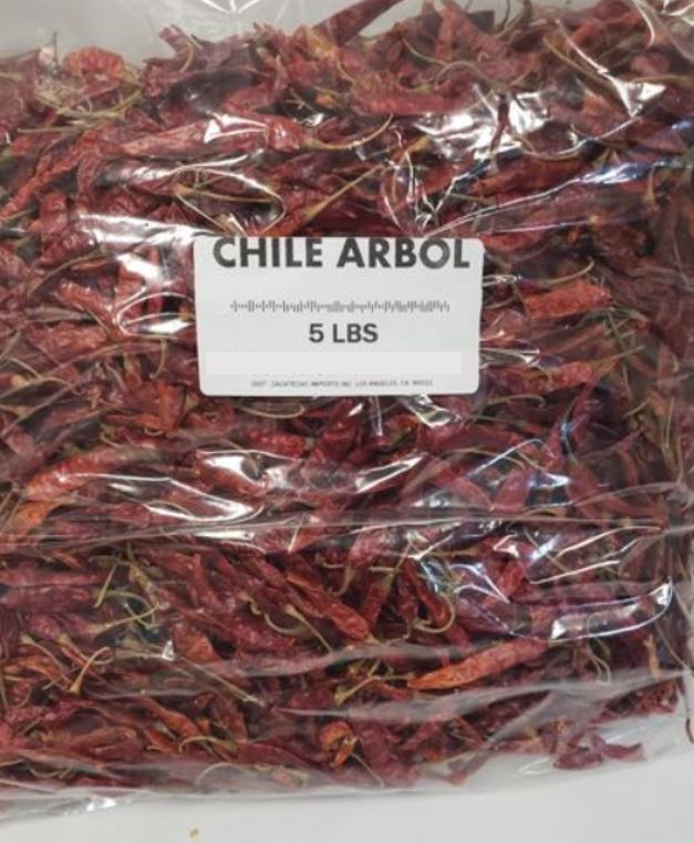 Bulk Chile-Arbol (5 lb bag)