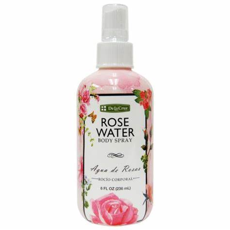 De La Cruz Agua De Rosa (Rose Water) Body Spray 8oz