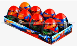 Display 1/8ct Egg/Surprise for Boys** Hot Wheels