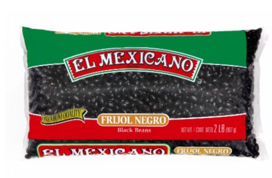 El Mexicano Black Beans 12/2 Lb
