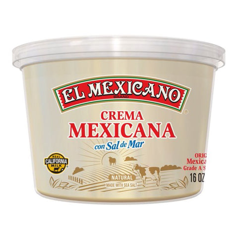 El Mexicano Crema Mexicana Cubeta 12/16oz