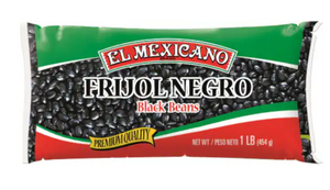 El Mexicano Black Beans (Frijol negro) 24/1 Lb
