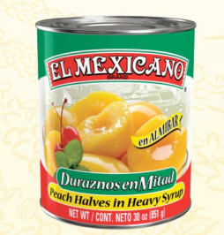 El Mexicano Durazno Mitades (Peach Halves) 12/29