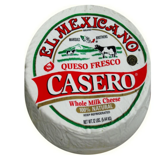 El Mexicano Queso Fresco Casero Bulk 1/12 lb