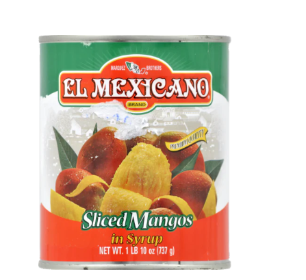 El Mexicano Sliced Mango Sliced in Syrup 12/26 (Mango Rebanadas)