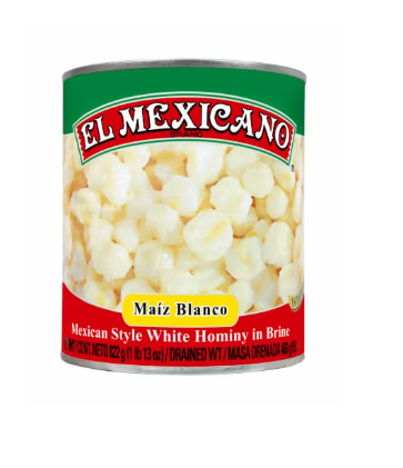El Mexicano White Hominy 12/29