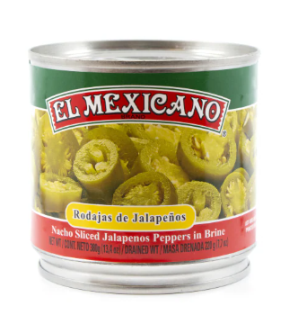 El Mexicano Whole Jalapeno 12/13oz
