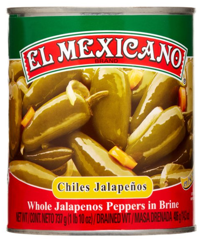 El Mexicano Whole Jalapeno 12/26 -
