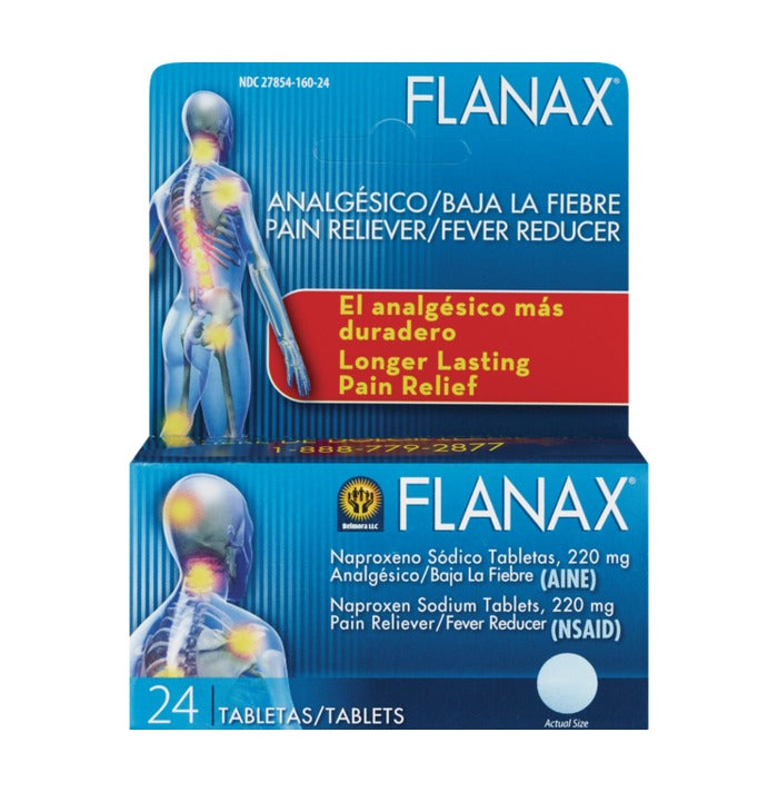 Flanax Pain Reliever 24/tablets