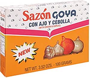 3774- Goya Sazon Ajo y Cebolla (Garlic & Onion) 18/3.52oz