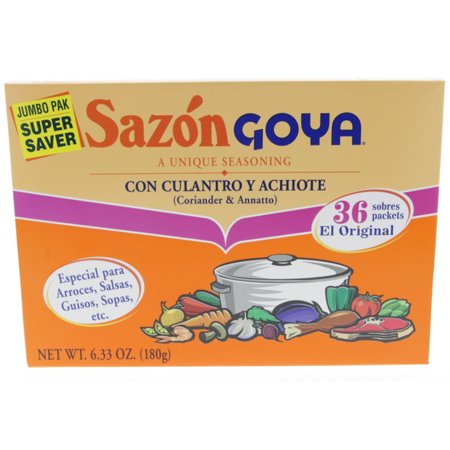 3776- Goya Sazon Culantro y Achiote (Coriander & Annatto) 15/6.3oz