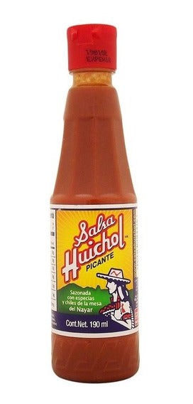 Huichol Salsa Picante (Original) 24/190 ml (tapa roja)