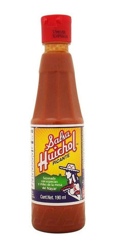Huichol Salsa Picante (Original) 24/190 ml (tapa roja)