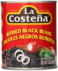 La Costena Refried black beans 12/29
