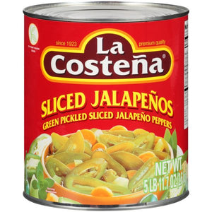 La Costena Sliced Jalapeno 6/108 oz (6/5LB 11.7oz)