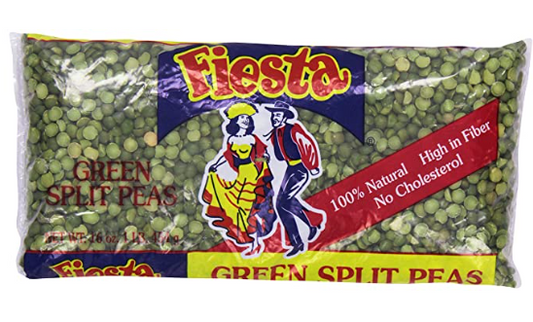 La Fiesta Green Split Peas 12/1 lb -  (ND)