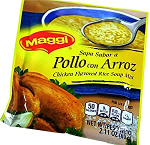 Maggi Chicken Rice Soup (Sopa Pollo con Arroz) 1/12