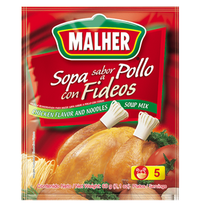 Malher Sopa Pollo C/Fideo Display 1/12