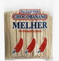 Melher-Palillos para Choco Banano 12/140   1 dozen