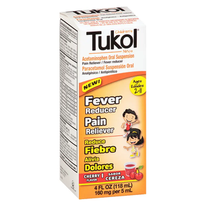 Tukol Pain & Fever Reducer 4 oz Cherry flavor