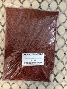 Bulk Achiote Entero (5 lb bag)