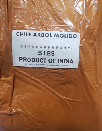 Bulk Chile Arbol/cayene Molido (5 lb bag)