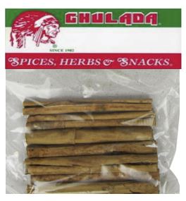 Chulada Canela Entera (Whole Cinnamon) 12pk