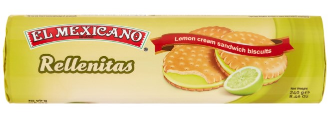 El Mexicano Rellenitas Limon 12/8oz