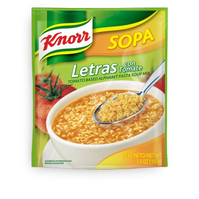 Knorr Sopa Letras/Letters 12/3.5oz