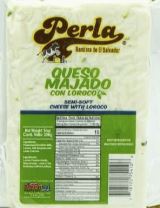La Perla queso Majado con Loroco - EL SALVADOR 14oz