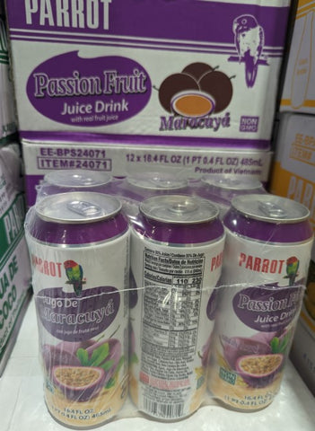 Parrot Passion Fruit Juice Drink 24/16oz