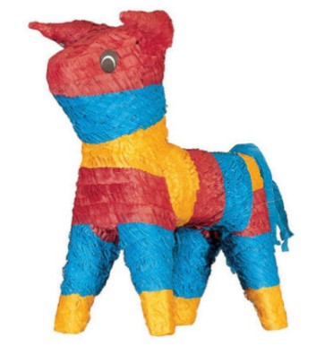 Piñata  -Small size -  Animals: Donkeys, Horses, Bulls.