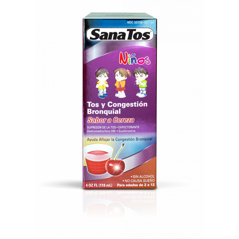Sanatos Children Cough and Congestion 4oz Cherry flavor (SK)