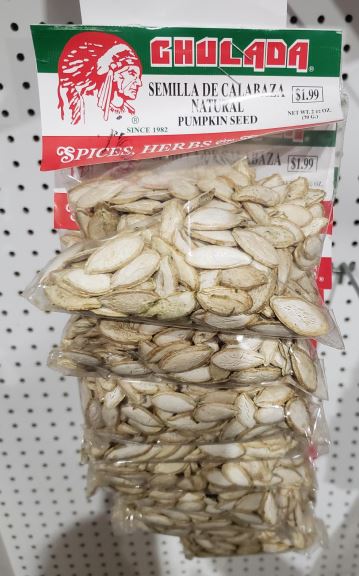 Chulada Semilla De Calabaza Natural (Pumpkin Seeds) 12/1