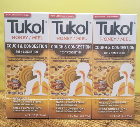 Tukol Honey (Miel) Adult Cough & Cold 4oz (SK)